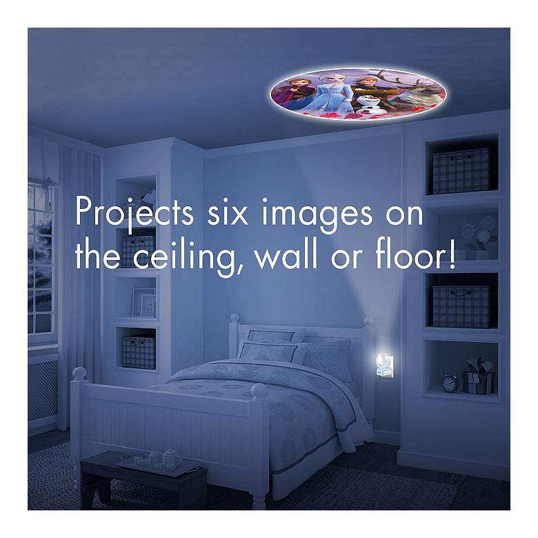 Image 2 Projectables Frozen II 6-Image Light Sensing LED Night Light more views