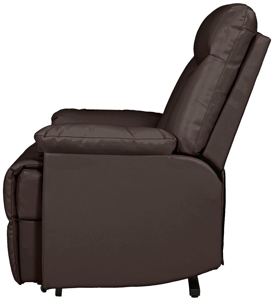 ProLounger Brown Renu Leather Power Recline Lift Chair 70A43 Lamps