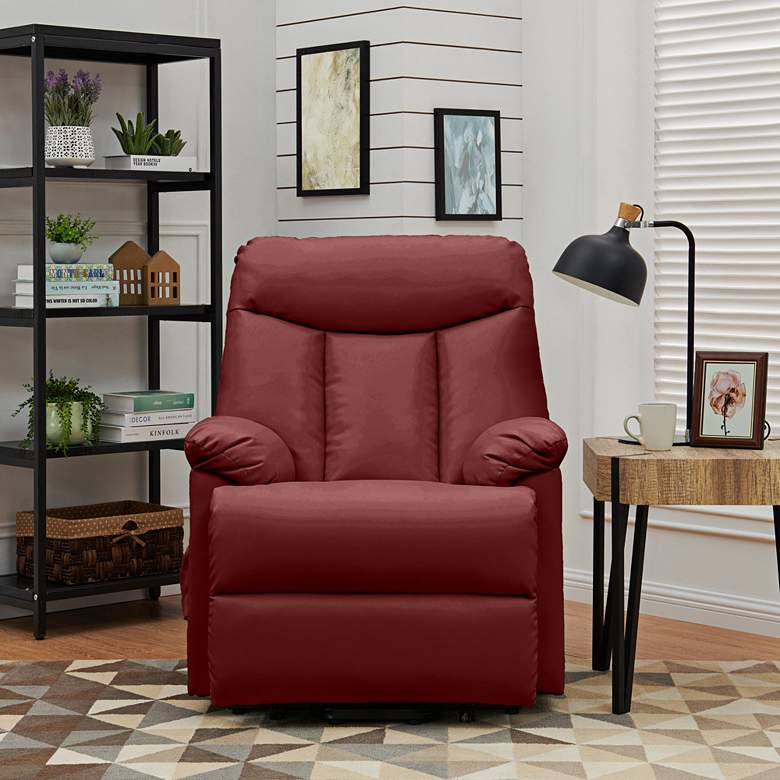 Image 1 ProLounger&#174; Burgundy Red Lift Recliner Chair
