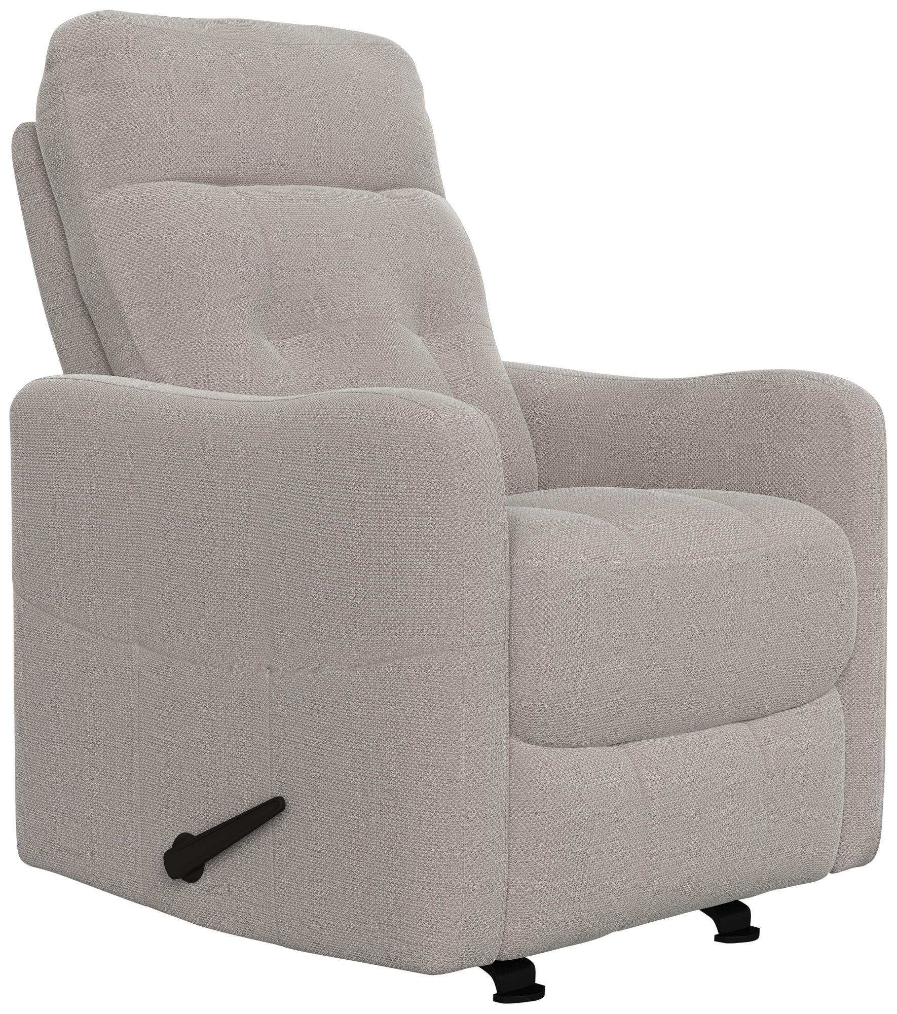 ProLounger Platinum Gray Velour Rocker Recliner Chair 905E1 Lamps Plus