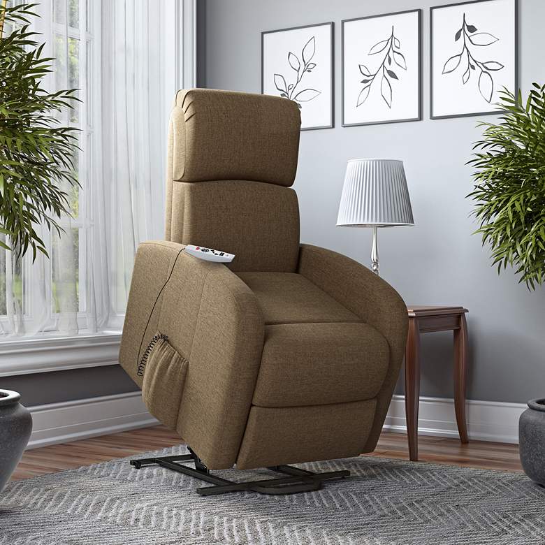 Image 1 ProLounger Recline Lift Chair with Heat Massage in Chestnut