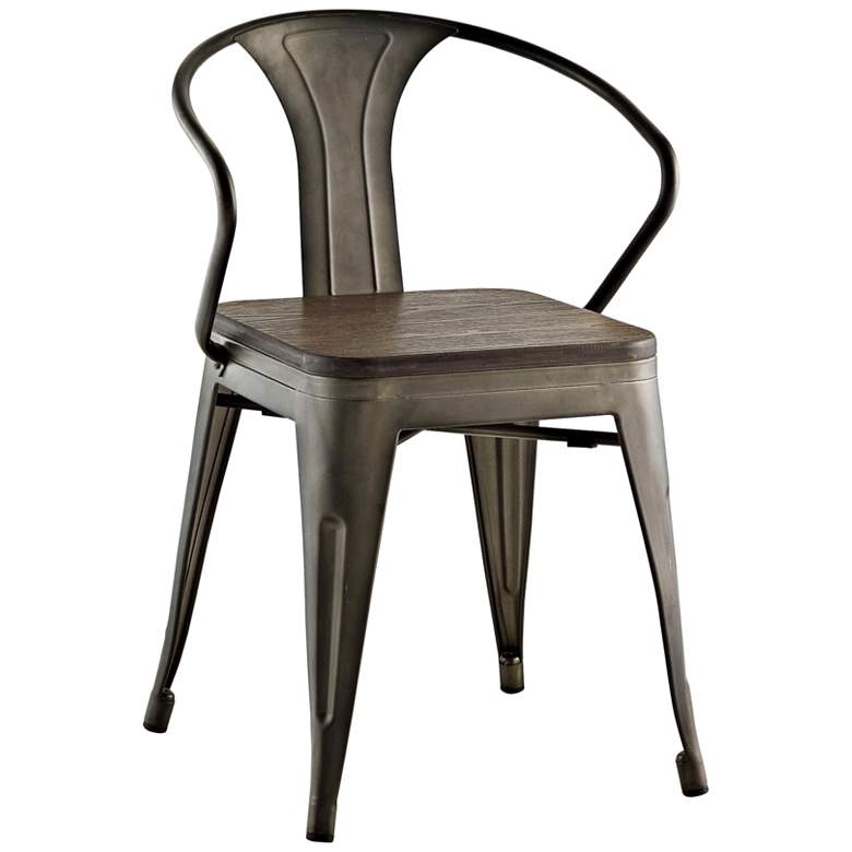 Image 1 Promenade Brown Metal Dining Chair