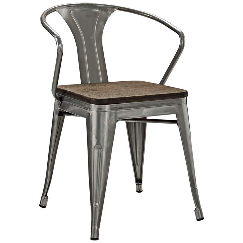 Image 2 Promenade Gunmetal Metal Dining Chair