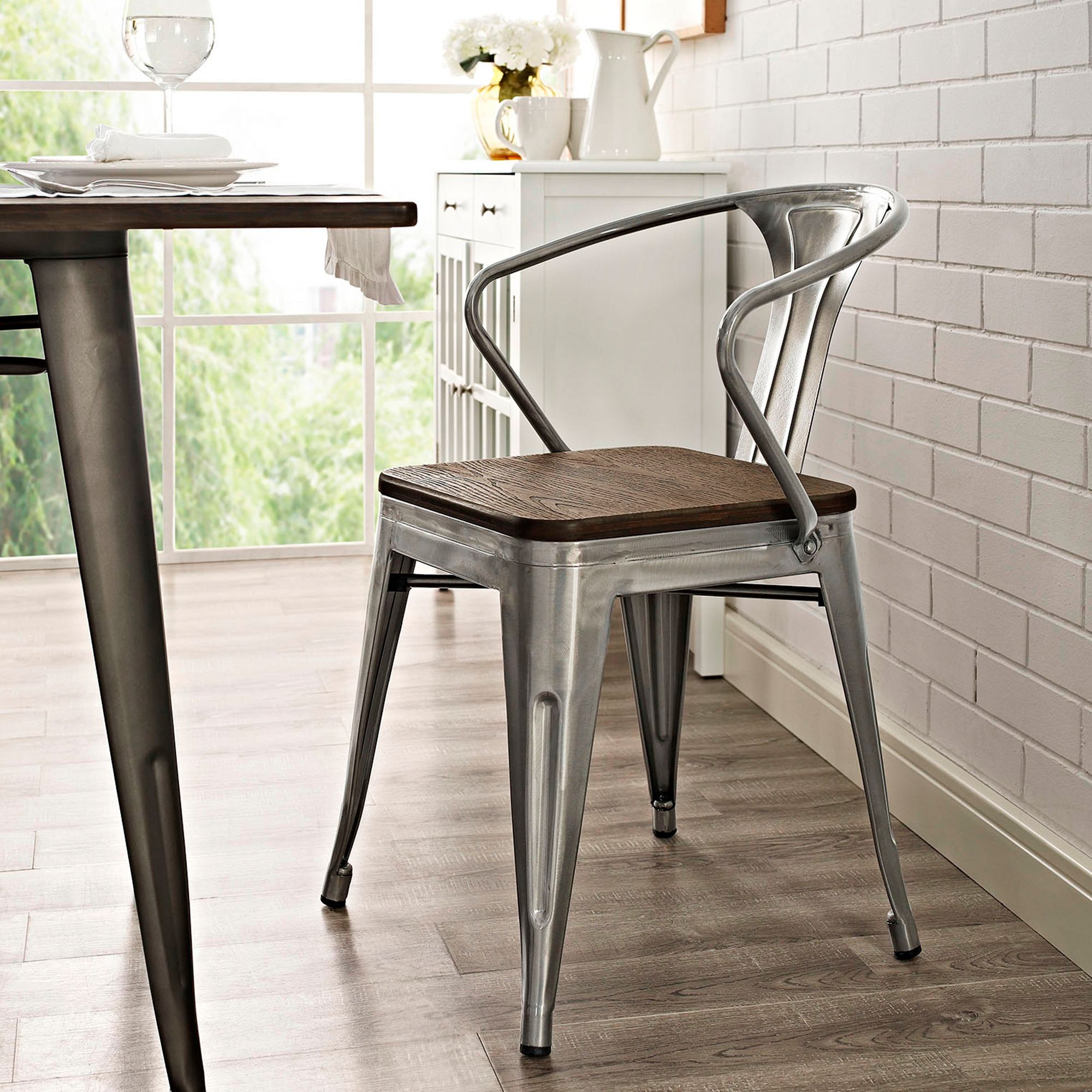 Metal dining room chairs new arrivals