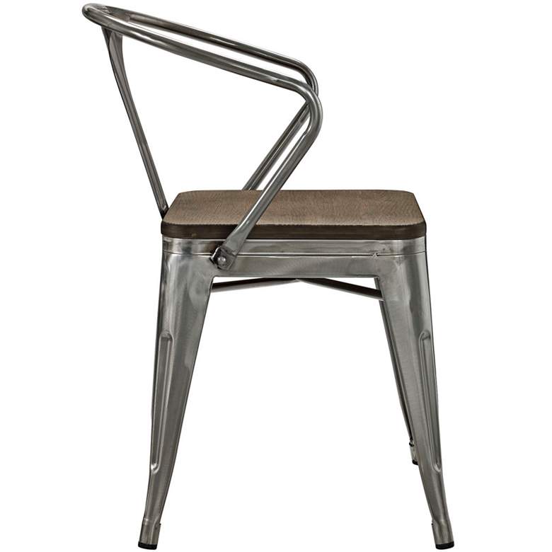 Image 3 Promenade Gunmetal Metal Dining Chair more views