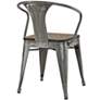 Promenade Gunmetal Metal Dining Chair