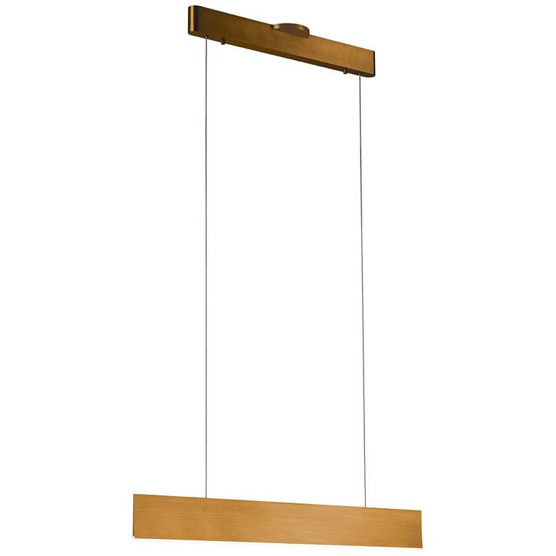 Image 1 Prometheus 35.4 inch Brushed Gold Linear Pendant