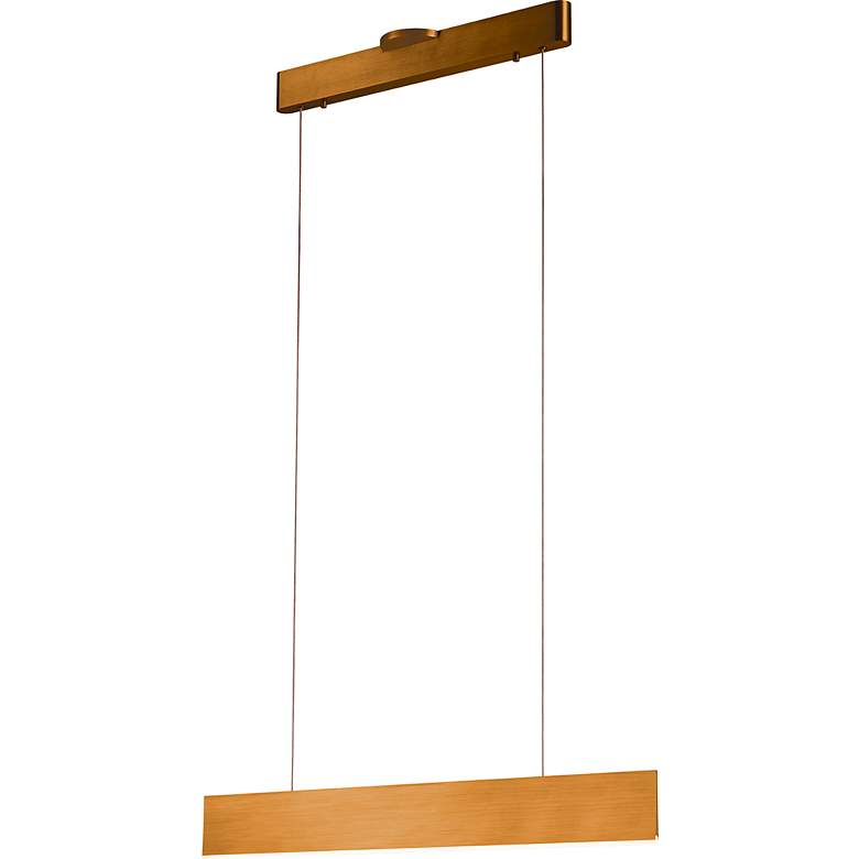 Image 3 Prometheus 47.2" Brushed Gold Linear Pendant more views