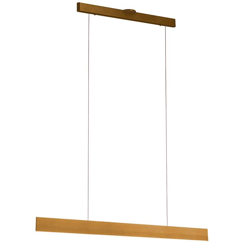Image 1 Prometheus 59" Brushed Gold Linear Pendant