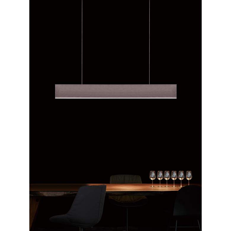 Image 3 Prometheus 59" Saint Dark Gray Linear Pendant more views