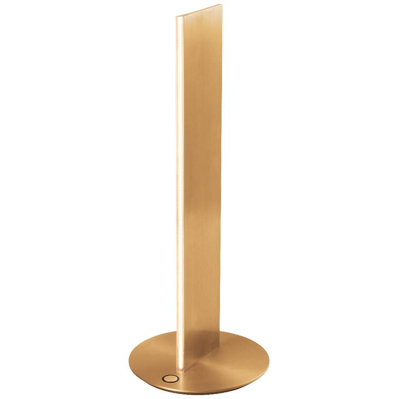 Image 1 Prometheus 7.9" Brushed Gold Table Lamp