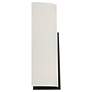 4_Prong - E26 LED 13" Tall Wall Sconce - Matte Black Finish - White Glas more views