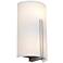 Prong - Wall Sconce - E26 LED - Brushed Steel - White Glass