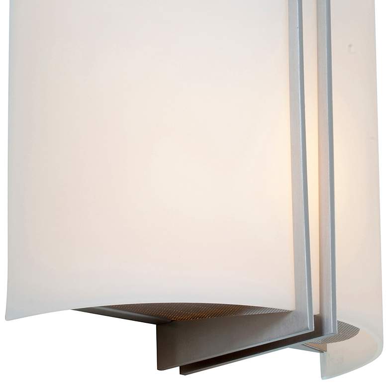 Image 2 Prong - Wall Sconce - E26 LED - Brushed Steel - White Glass more views