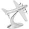 Propeller Airplane 32" Wide Aluminum Sculpture