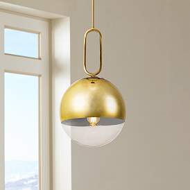 Image1 of Prospect 11 3/4" Wide Clear Glass Gold Mini Pendant Light