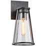 Prospect 12" High Graphite Cone Outdoor Wall Light