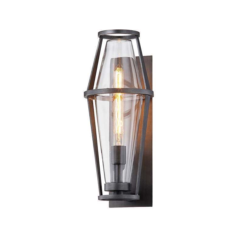 Image 1 Prospect 18 3/4" High Graphite Diamond Outdoor Wall Light