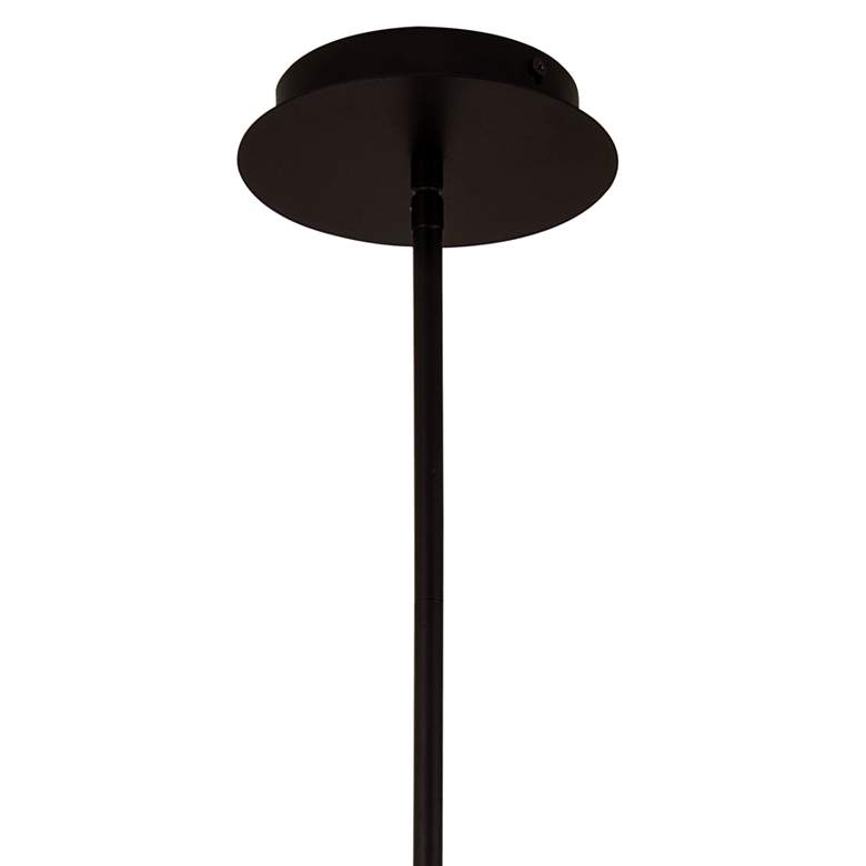 Image 4 Prospect 9 3/4 inchW Opal Glass Matte Black Mini Pendant Light more views