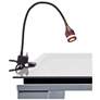 1_Prospect Matte Black Adjustable Gooseneck LED Clip-On Desk Lamp