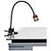 Prospect Matte Black Adjustable Gooseneck LED Clip-On Desk Lamp