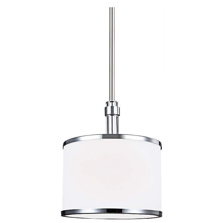 Image 1 Prospect Park 8 1/2" Wide Nickel/Chrome Mini Pendant