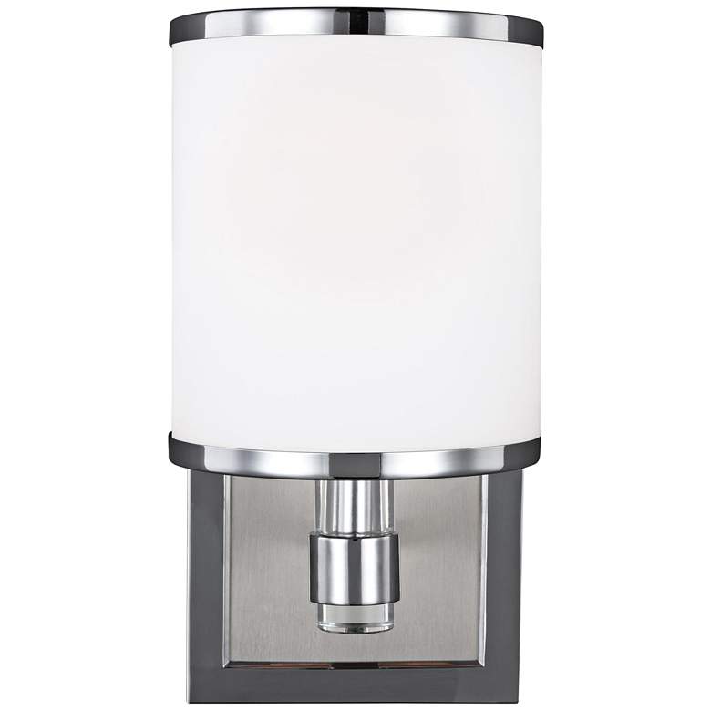 Image 2 Prospect Park 9 3/4 inch High Satin Nickel Wall Sconce