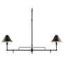 1_Prosperity 44 1/2" Wide French Black 2-Light Chandelier