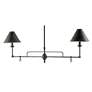 2_Prosperity 44 1/2" Wide French Black 2-Light Chandelier more views
