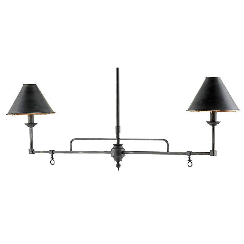 Image 3 Prosperity 44 1/2" Wide French Black 2-Light Chandelier more views