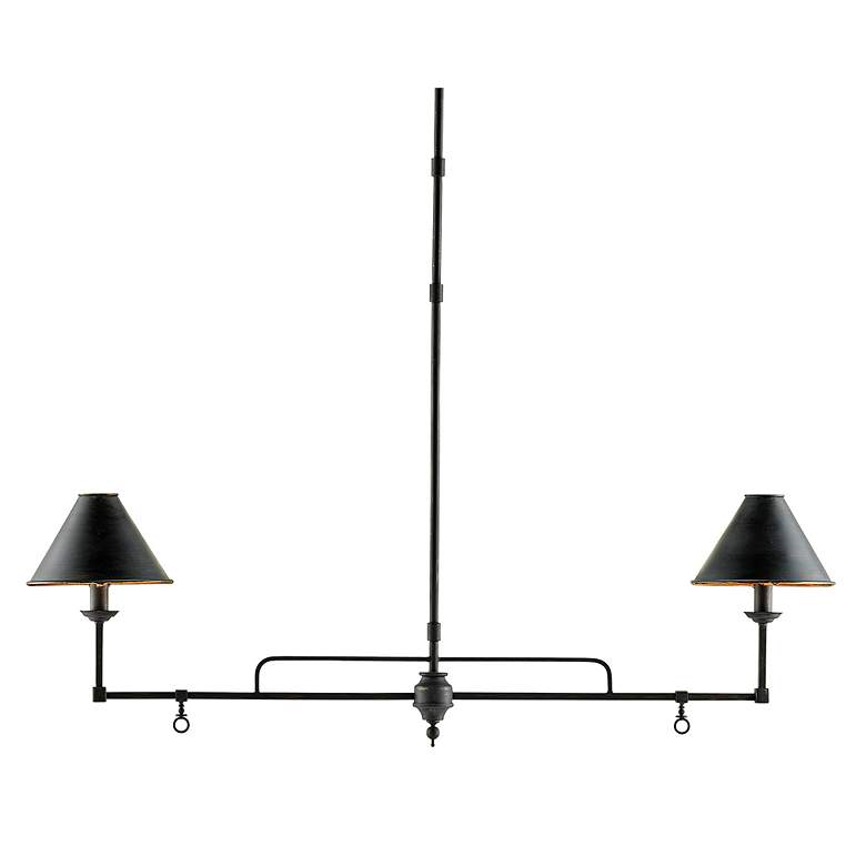 Image 7 Prosperity 44 1/2" Wide French Black 2-Light Chandelier more views