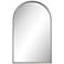Prosser Silver Beaded 24" x 39" Arch Top Wall Mirror