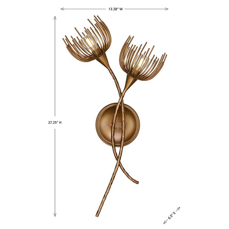 Image 6 Protea 2-Light Wall Sconce in Manchester by Breegan Jane more views