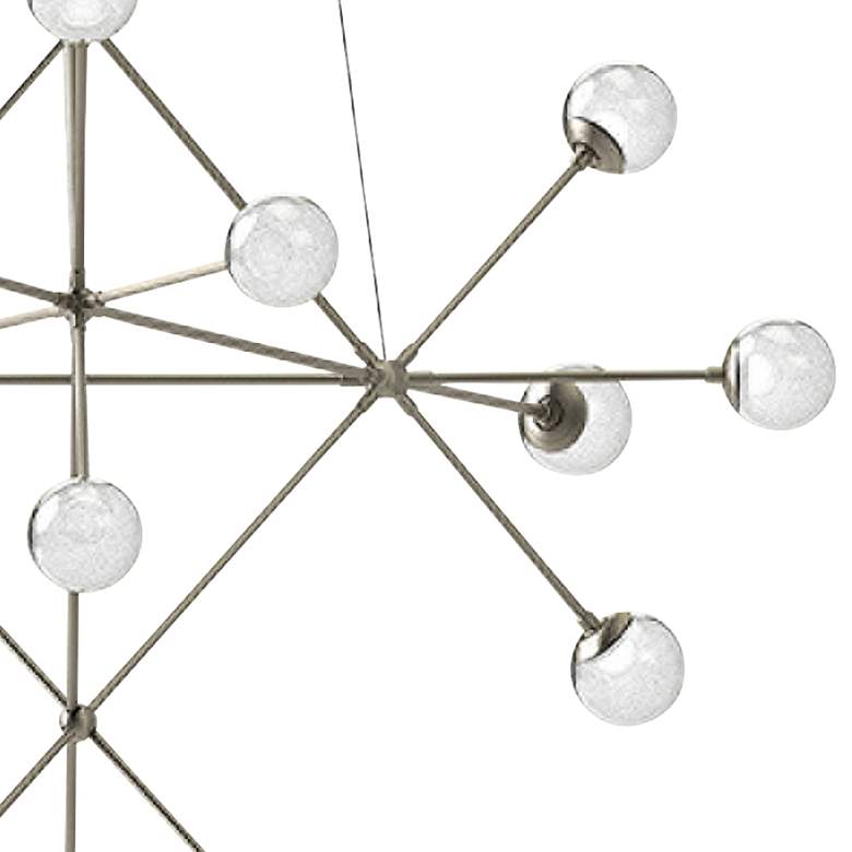 Image 2 Proton™ 40"W Satin Nickel 18-Light LED Pendant Light more views