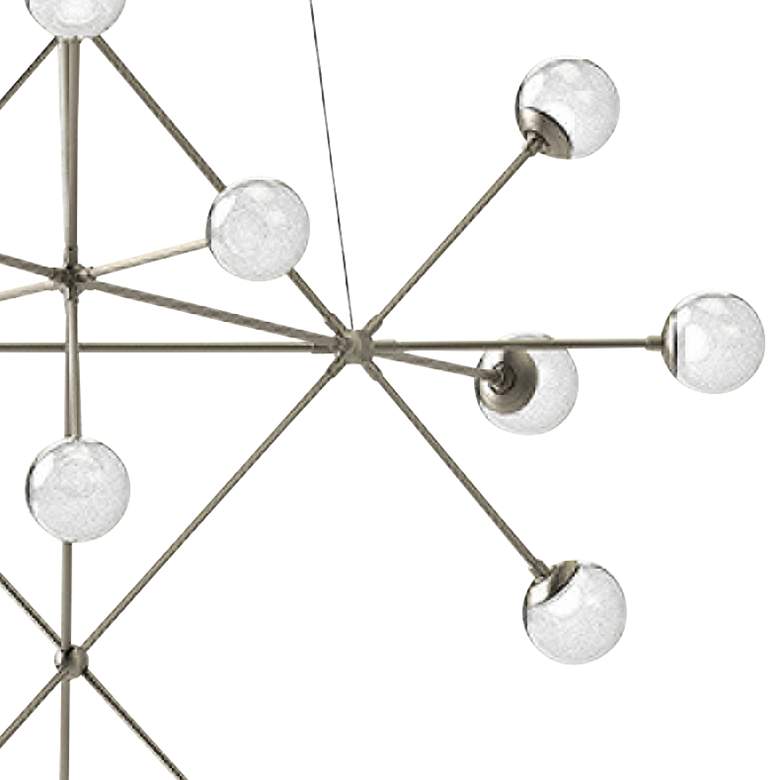 Image 2 Proton&#8482; 40 inchW Satin Nickel 18-Light LED Pendant Light more views