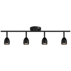 ProTrack 29 3/4" Wide 4-Light GU10 Black Finish LED Track Fixture
