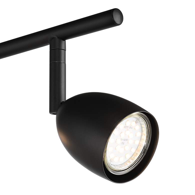Image 4 ProTrack 29 3/4" Wide 4-Light GU10 Black Finish LED Track Fixture more views