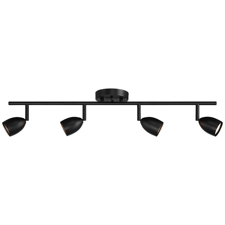 Image 6 ProTrack 29 3/4" Wide 4-Light GU10 Black Finish LED Track Fixture more views