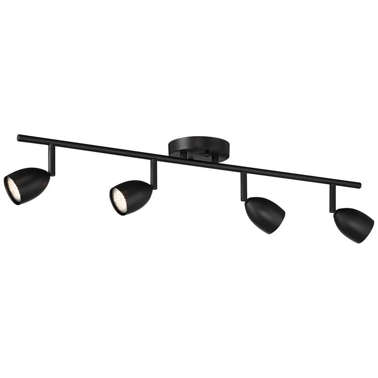 Image 7 ProTrack 29 3/4" Wide 4-Light GU10 Black Finish LED Track Fixture more views