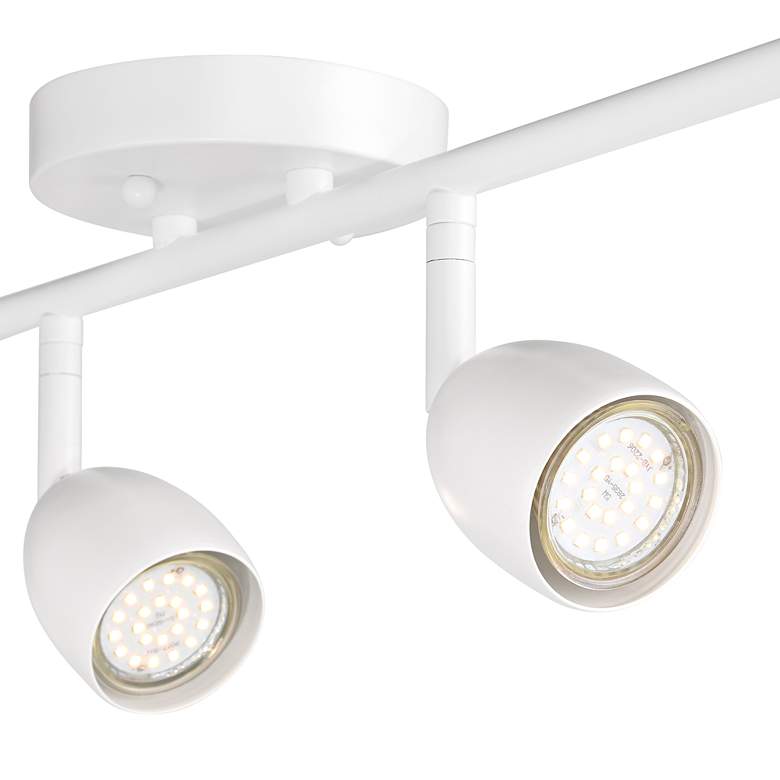 Image 4 ProTrack 29 3/4" Wide 4-Light GU10 White Finish LED Track Fixture more views