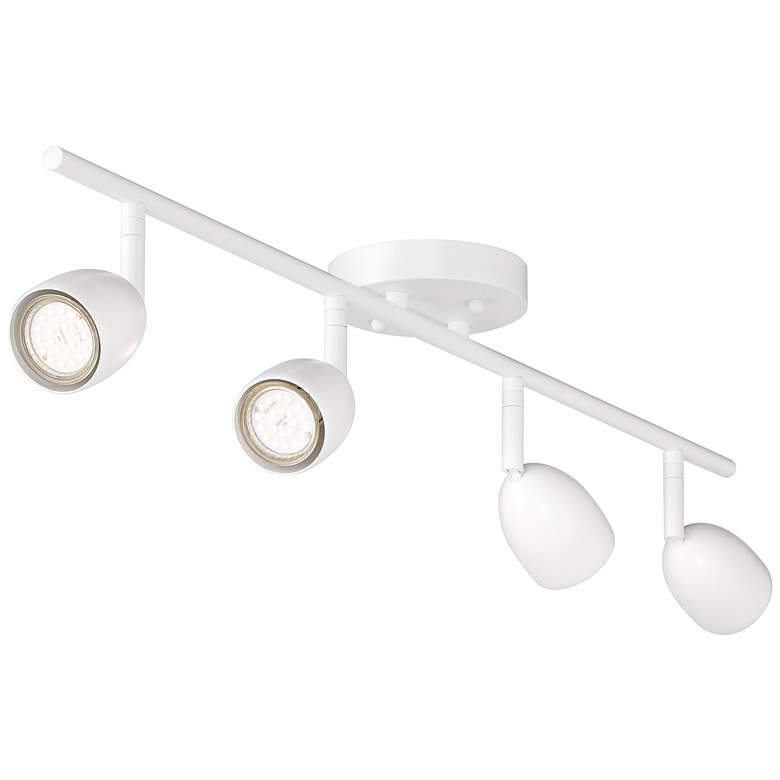 Image 7 ProTrack 29 3/4" Wide 4-Light GU10 White Finish LED Track Fixture more views