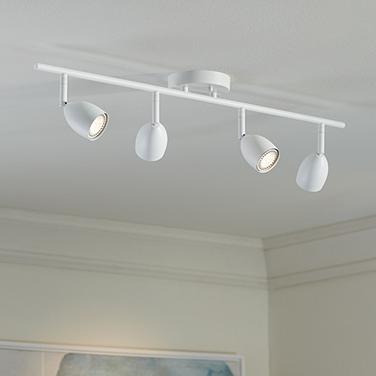 ProTrack 29 3/4" Wide 4-Light GU10 White Finish LED Track Fixture