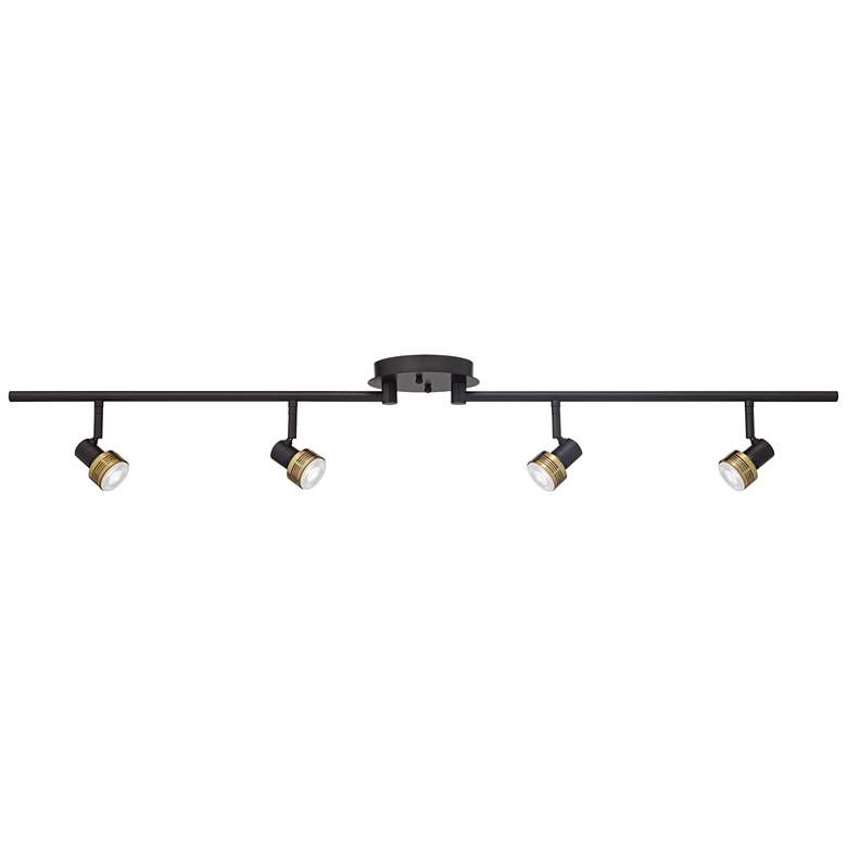 Image 2 ProTrack 43 1/2" Wide 4-Light Black and Gold LED Track Fixture