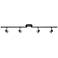 ProTrack 43 1/2" Wide 4-Light Black and Gold LED Track Fixture