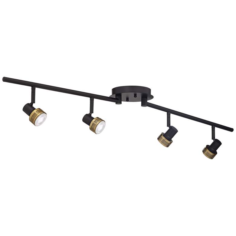 Image 5 ProTrack 6.5W 4-Light Black and Gold LED Track Fixture more views