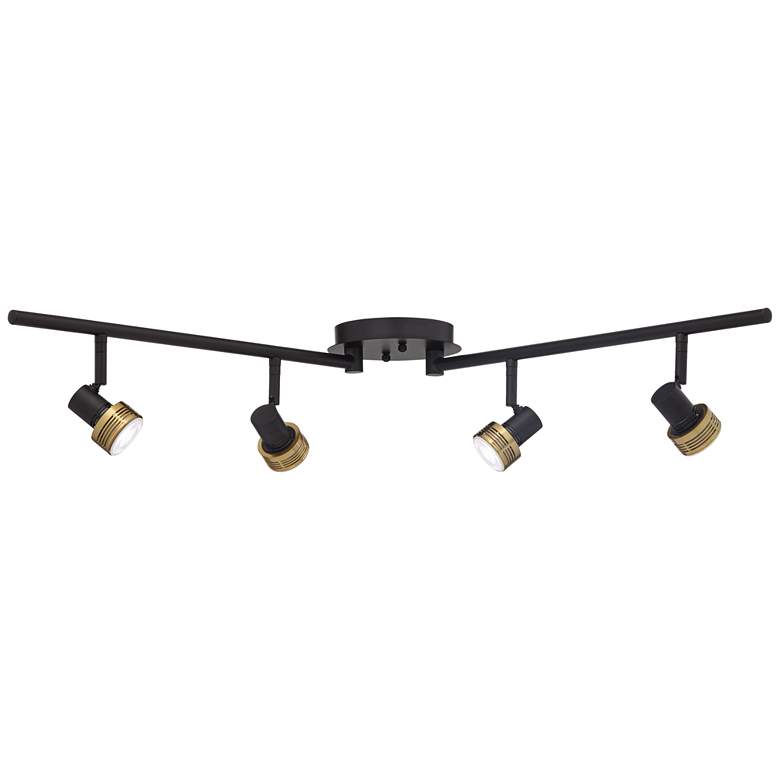 Image 6 ProTrack 6.5W 4-Light Black and Gold LED Track Fixture more views