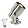 ProTrack 8" High Brushed Steel Uplight with LED Bulb