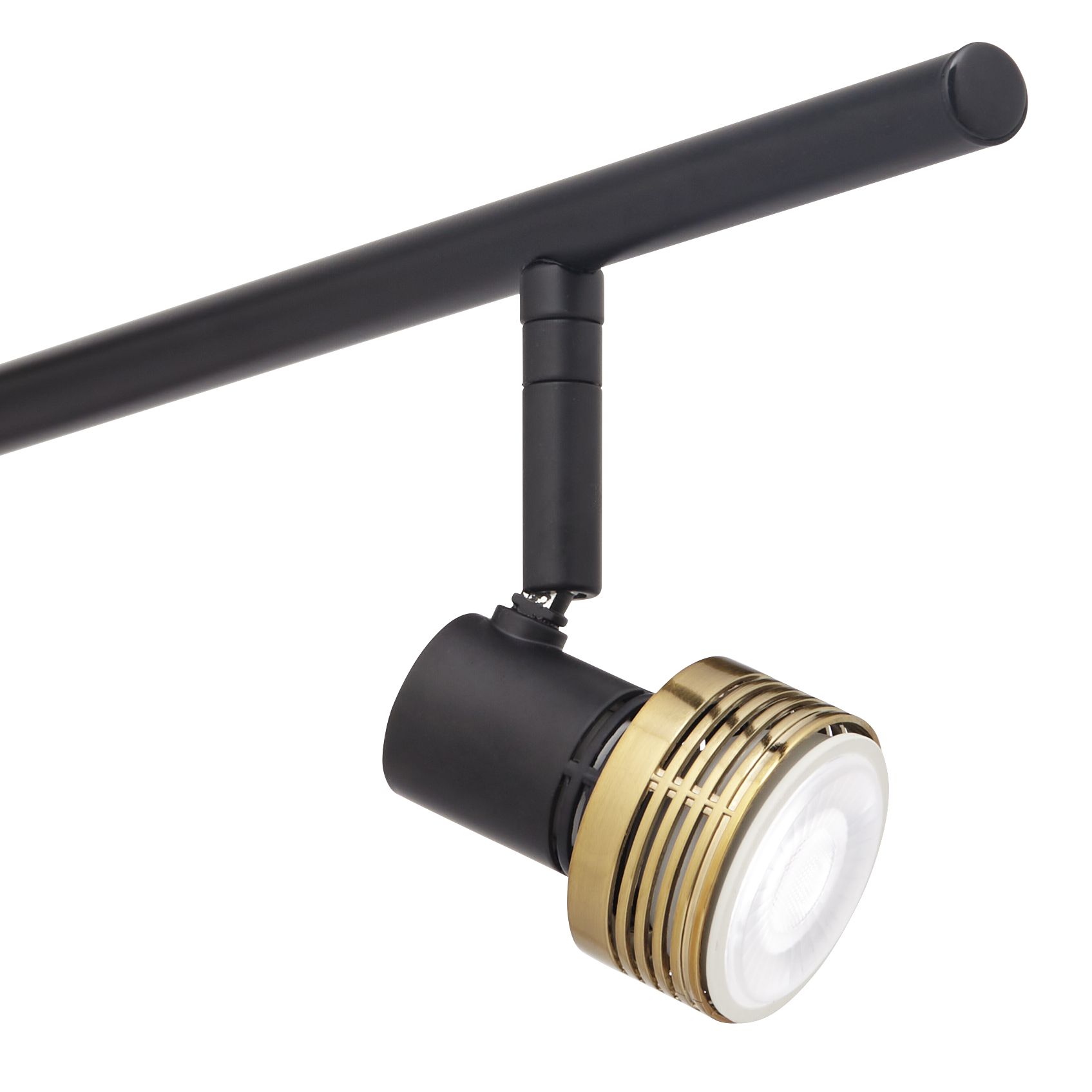 Image 3 ProTrack Dalin 43 1/2" Wide 4-Light Black and Gold LED Track Fixture more views