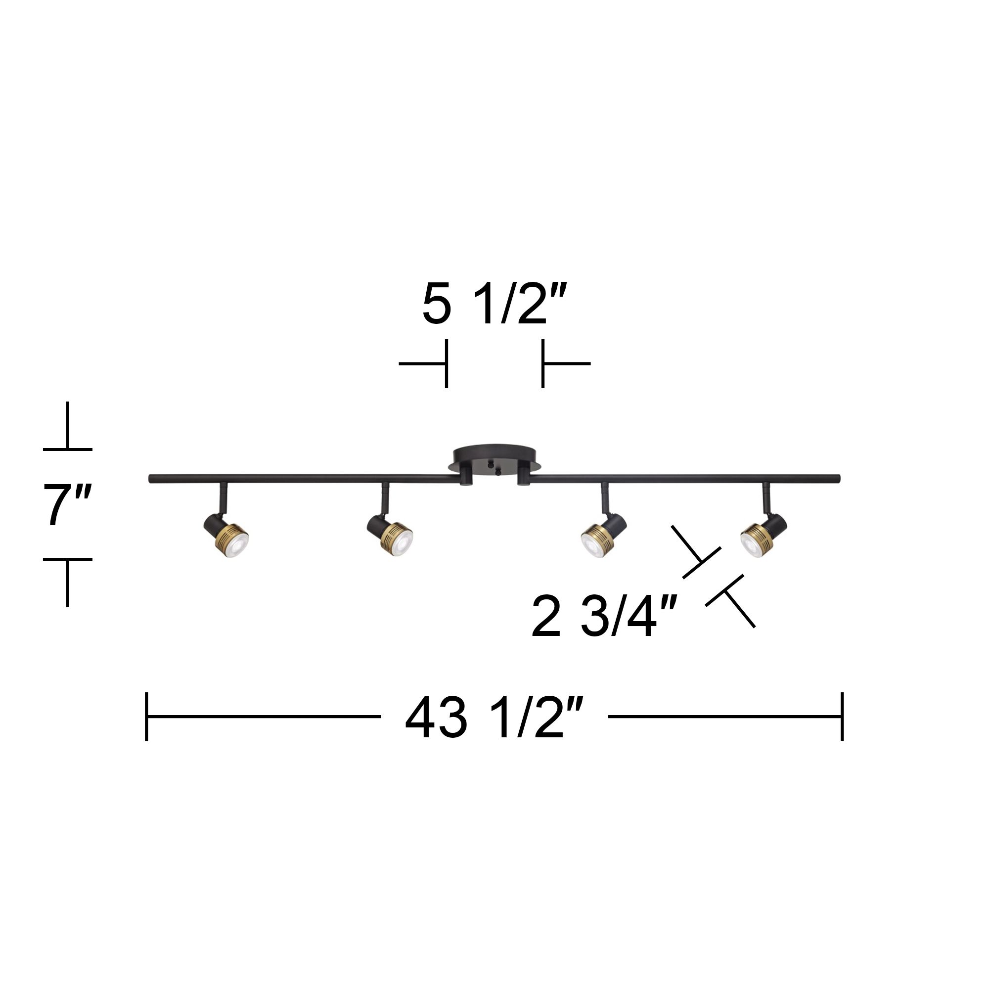 Watch a Video About the ProTrack 6.5W 4-Light Black and Gold LED Track Fixture