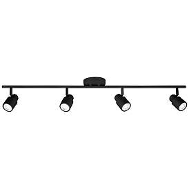 Image2 of ProTrack Melson 4-Light Black LED Wall or Ceiling Track Fixture